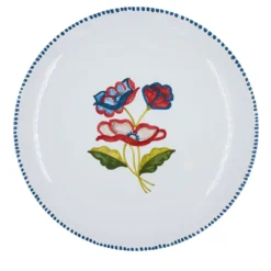 Set di 4 piatti da dessert in ceramica Gioia Blue