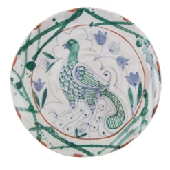 Set di 4 piatti da dessert in ceramica Pavone