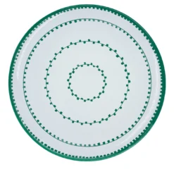Set di 4 piatti da dessert in ceramica verde Luminaria