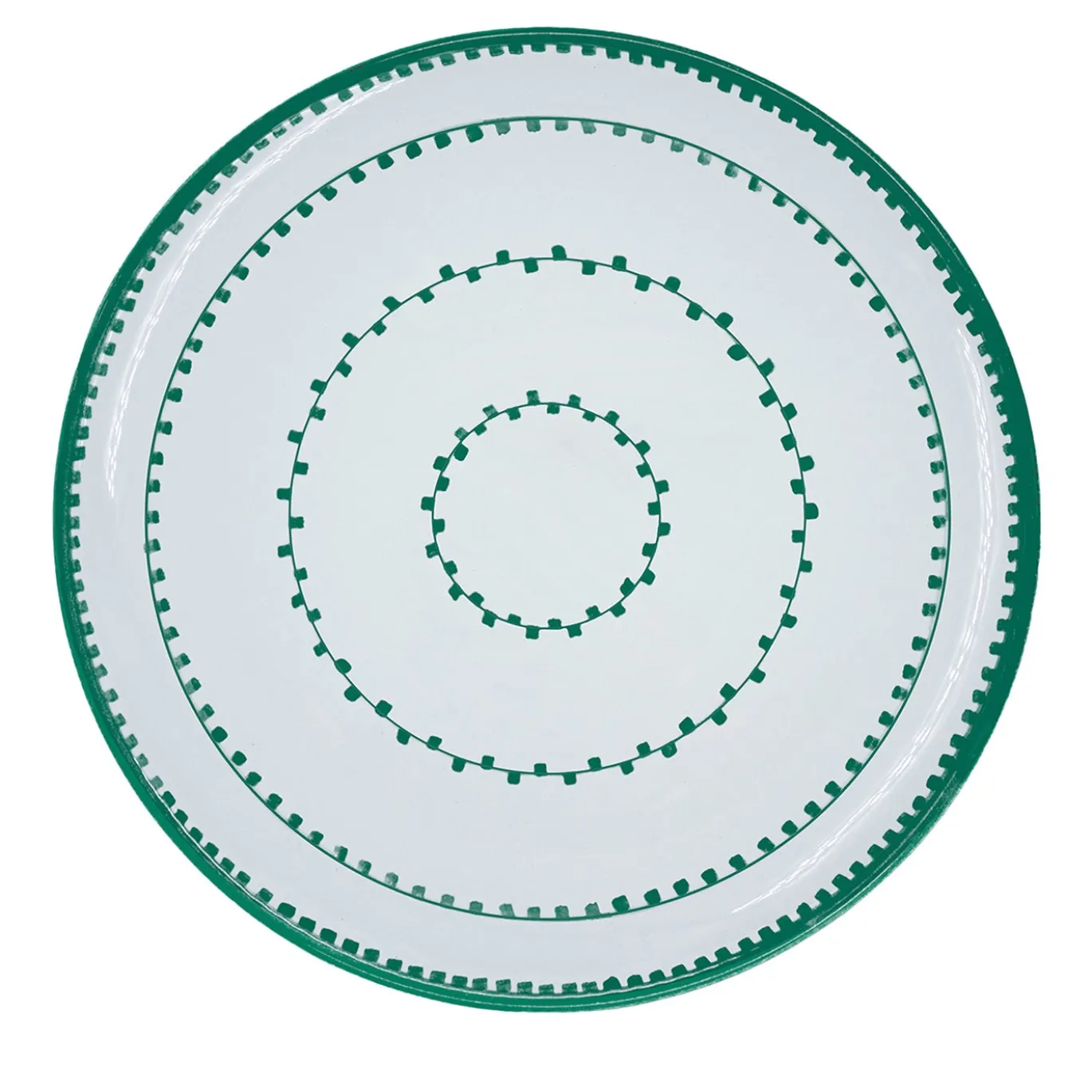Set di 4 piatti da dessert in ceramica verde Luminaria