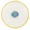Set di 2 piatti da dessert in marmo blu e bianco con bordo screziato