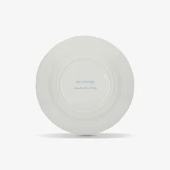 Set di 6 piatti da dessert Luna in porcellana e oro realizzati a mano