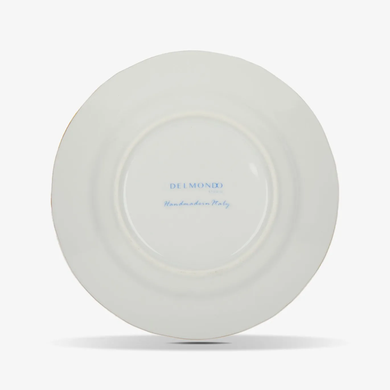 Set di 6 piatti da dessert Rosa Paris in porcellana e oro realizzati a mano