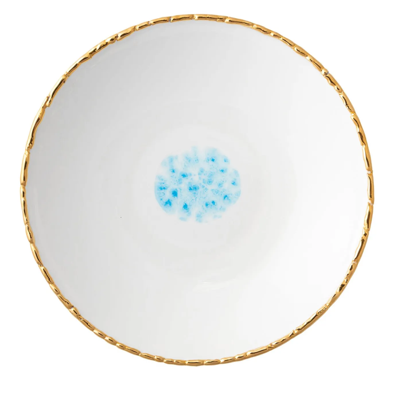 Set di 2 piatti da minestra Celestial con bordo crepato