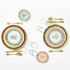 Set di 6 Piatti da Pane Blu Cielo Il Viaggio di Nettuno