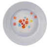 Set di 4 piatti da pane con bordo grigio Murrine