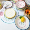 Set di 4 piatti da pane in ceramica rossa Luminaria
