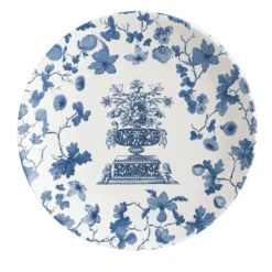 Set di 2 piatti da pane in porcellana Garden Of Eden con piccolo vaso blu #1