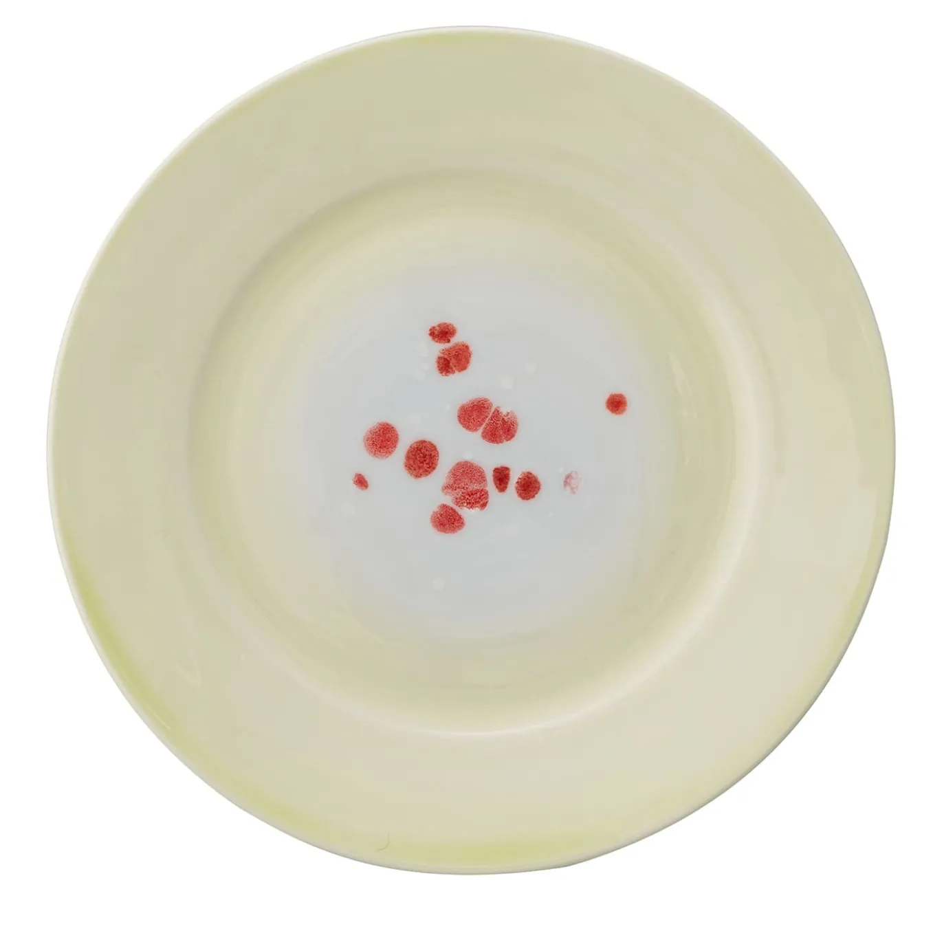 Set di 4 piatti da pane Murrine con bordo verde