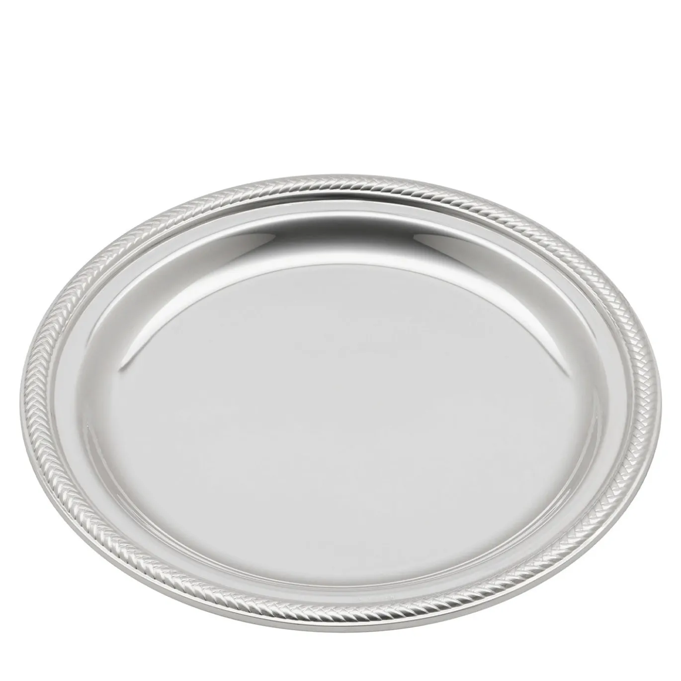 Set di 6 piatti da pane Spiga di Grano in metallo argentato