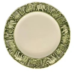 Set di 2 piatti da portata verdi La Menagerie Ottomane