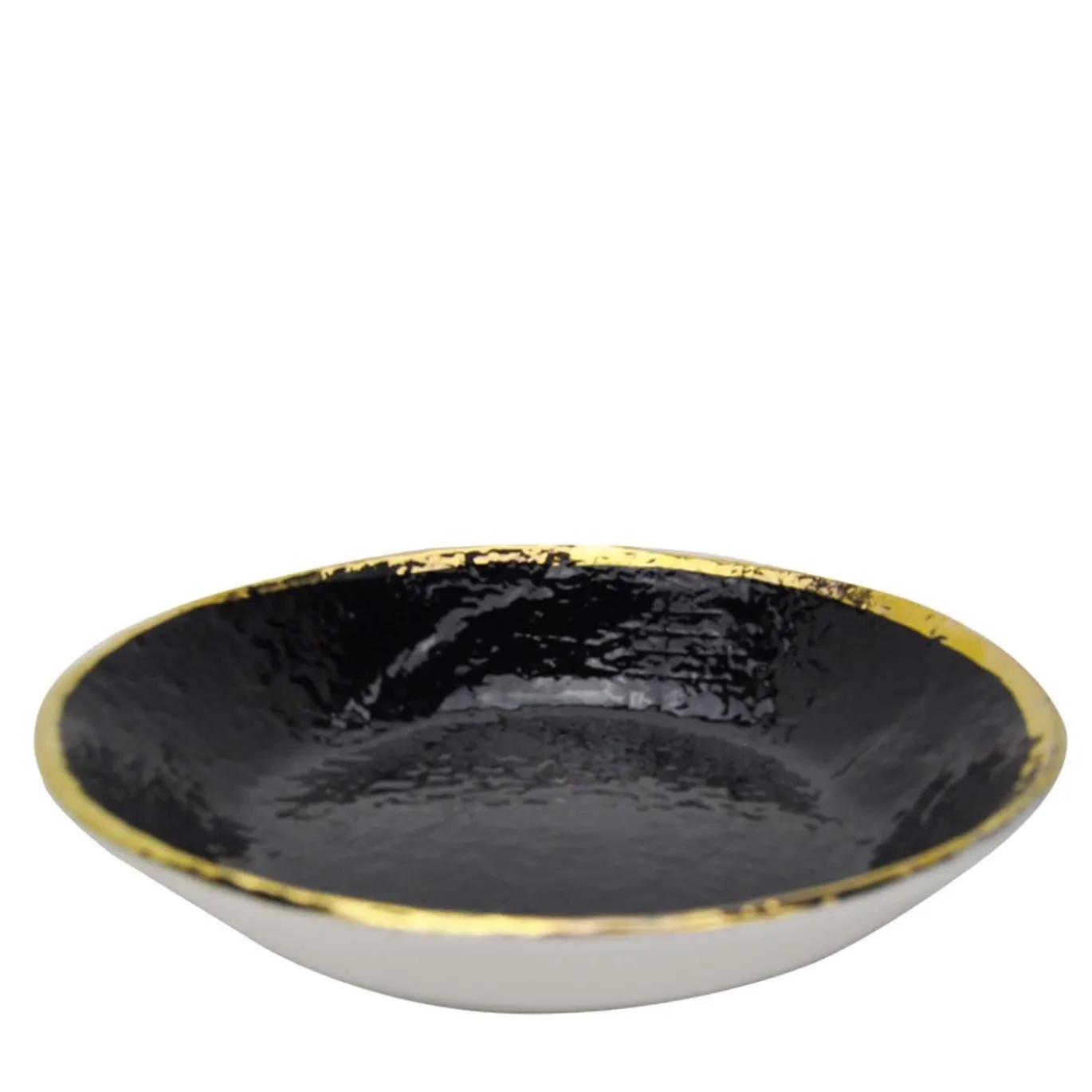 Set di 6 piatti da risotto Preta Oro Black Gold