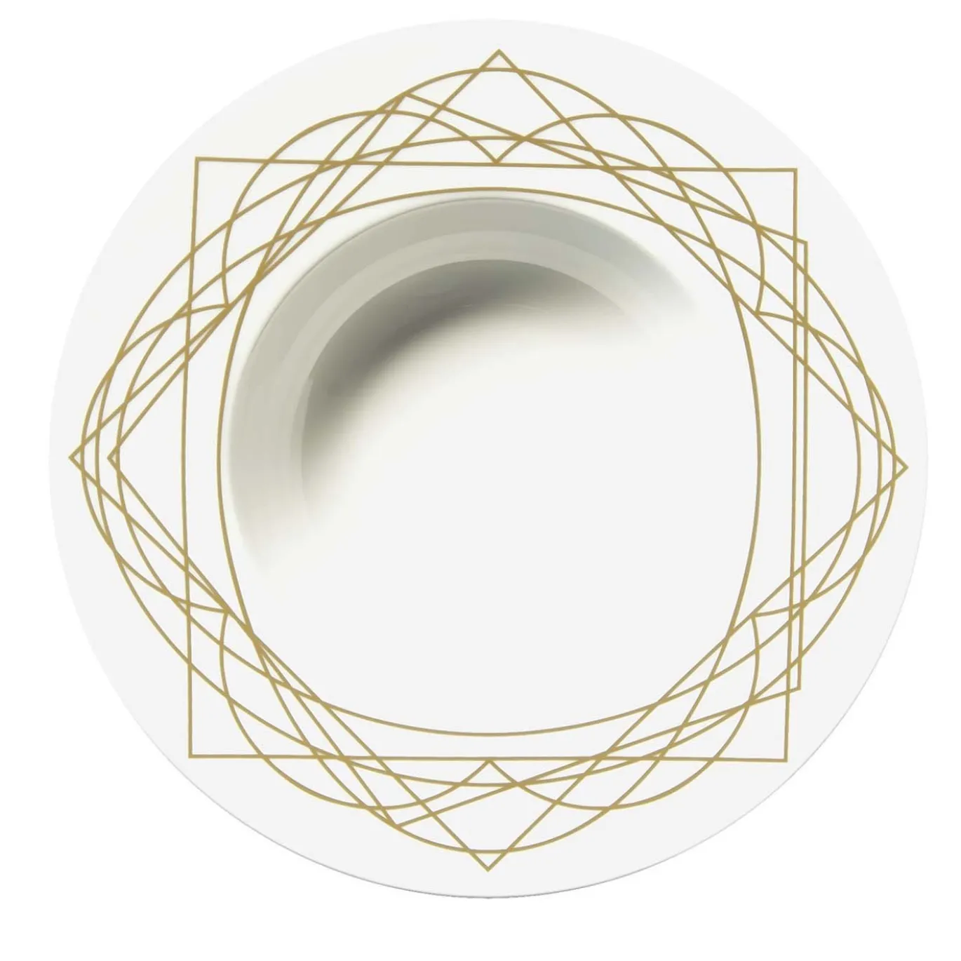 Set di 6 piatti da zuppa Baroqeat Oro di Salvatore Spataro
