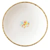 Set di 2 piatti da zuppa bianchi con bordo crepato