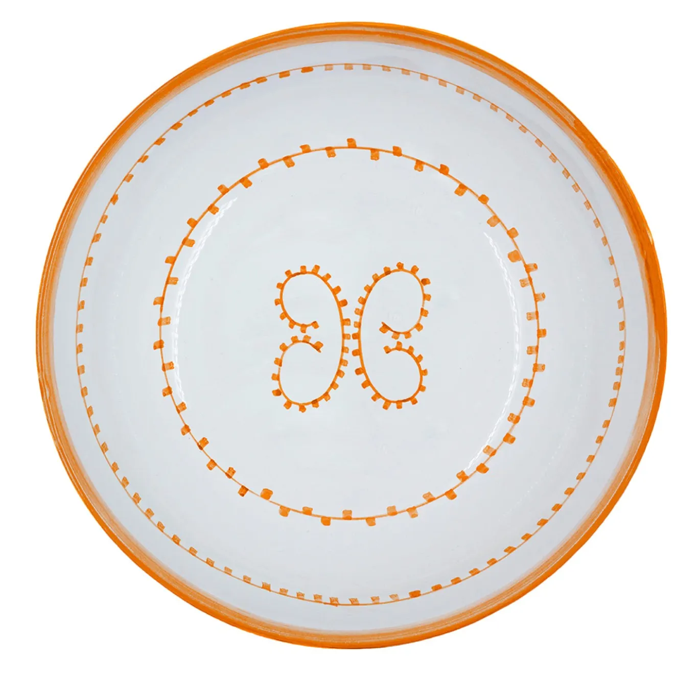 Set di 4 piatti da zuppa in ceramica arancione Luminaria