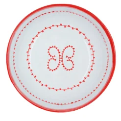 Set di 4 Piatti da Zuppa in Ceramica Rossa Luminaria