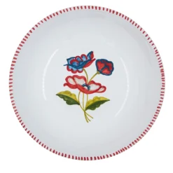 Set di 4 piatti da zuppa in ceramica rossa Gioia
