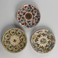 Set di 2 piatti decorativi in ceramica policroma #3