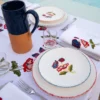 Set di 4 piatti dessert in ceramica rossa Gioia