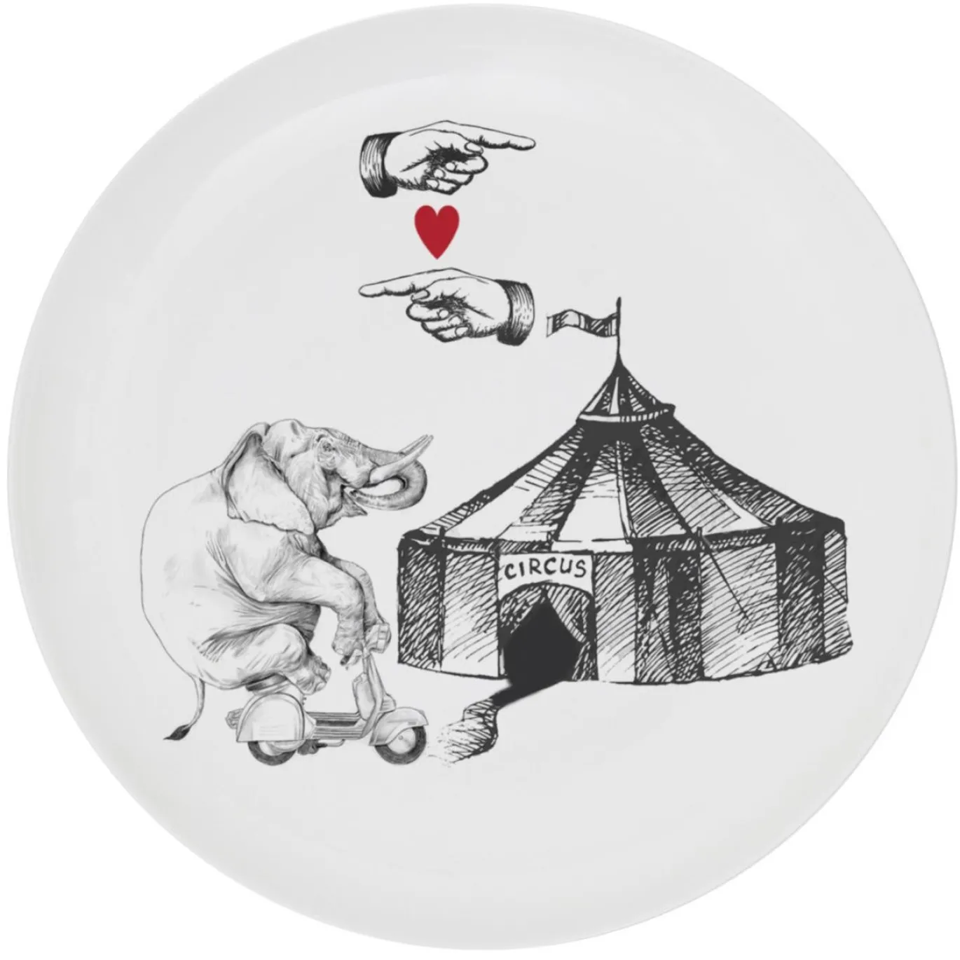 Set di 6 piatti Elefante Perso