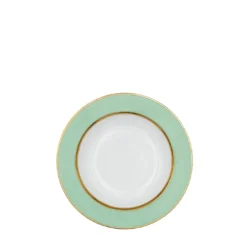 Set di 4 piatti fondi in porcellana verde pastello