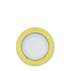 Set di 6 piatti fondi in porcellana multicolore pastello