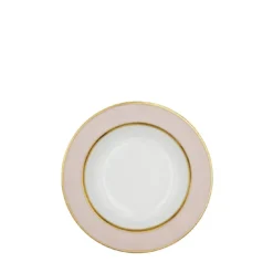 Set di 6 piatti fondi in porcellana multicolore pastello