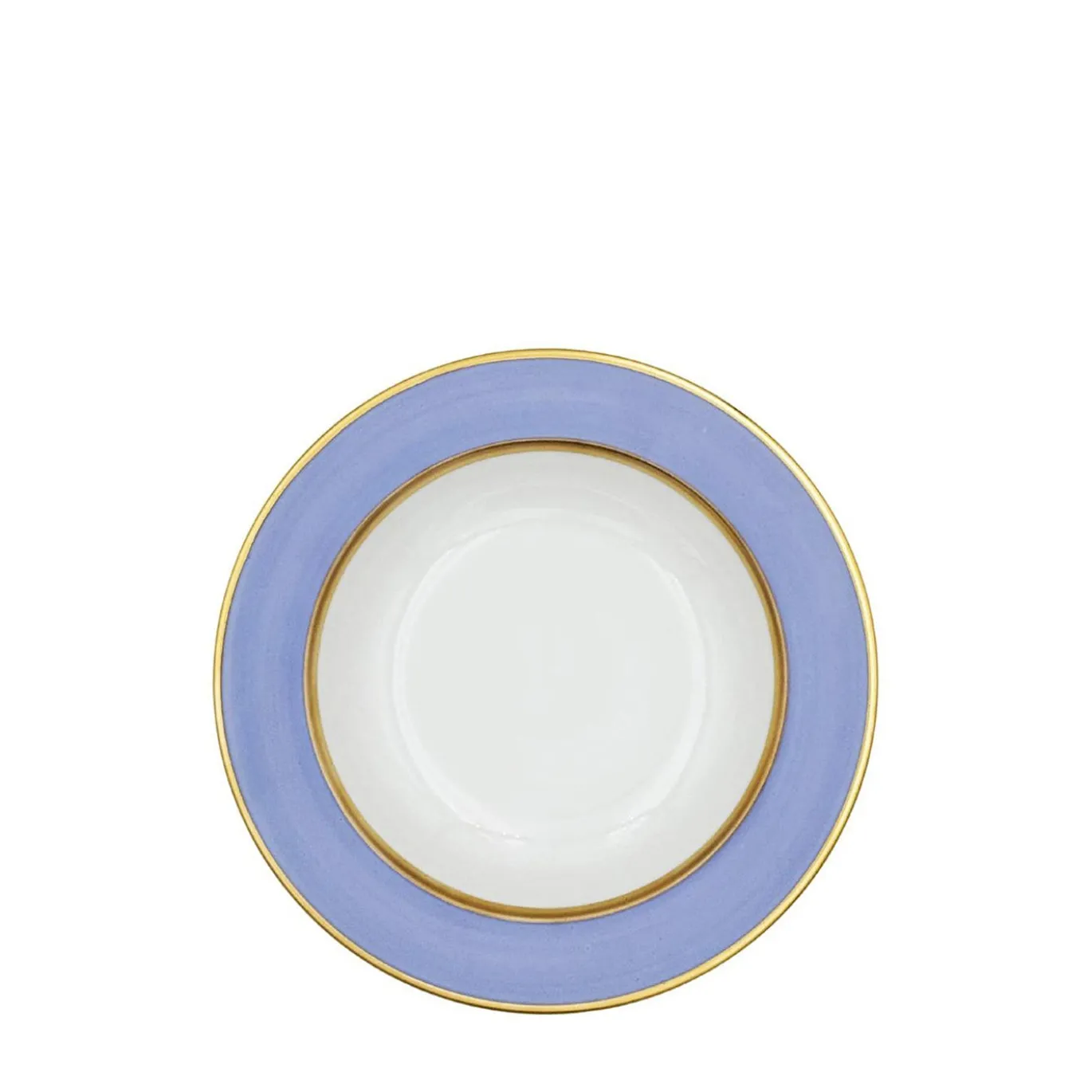 Set di 4 piatti fondi in porcellana viola pastello