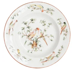 Set di 4 Piatti Fondi Pappagallini