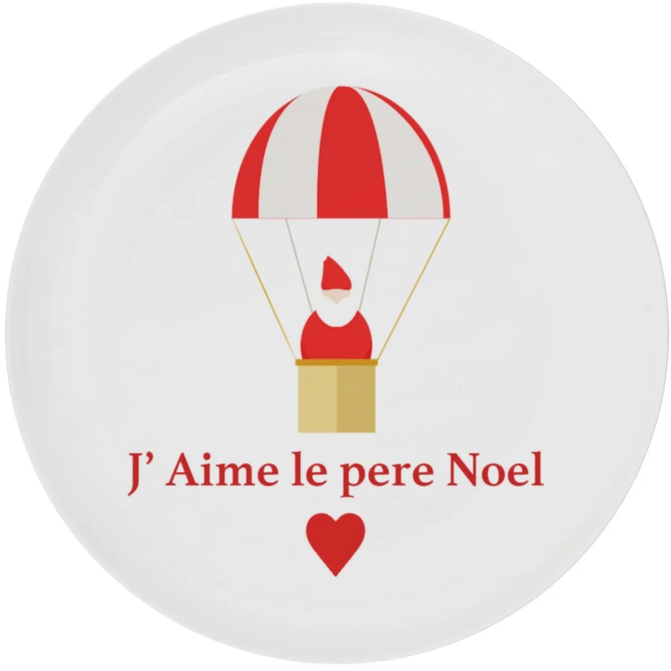 Set di 6 piatti J'Aime le pere Noel