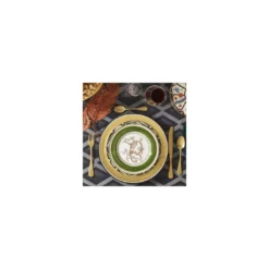 Set di 6 Piattini da Dessert Scimmie Verdi #2