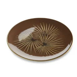 Set di 6 Piattini da Dessert Uccelli del Paradiso Oro