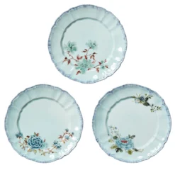 Set di 3 Piattini da Dessert Veranda Turchese