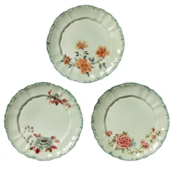 Set di 3 Piattini da Dessert Veranda Celadon