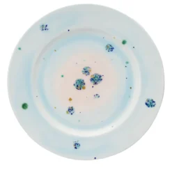 Set di 2 piatti piani blu Winter