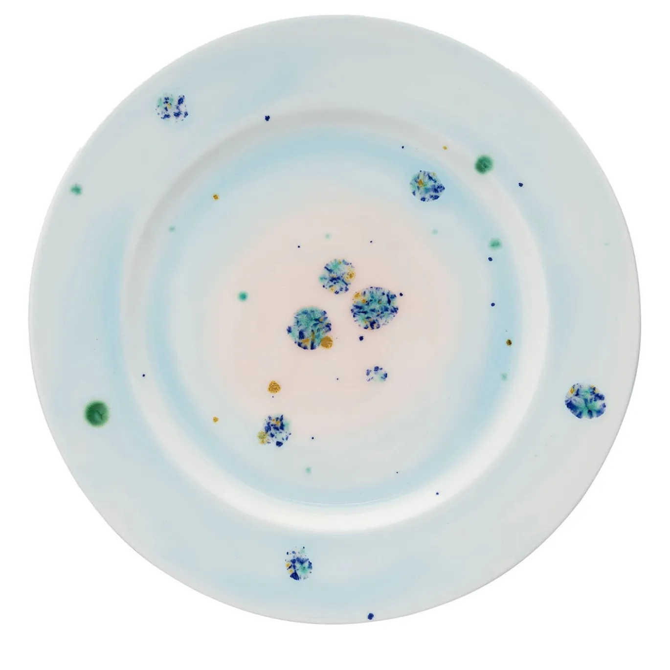 Set di 2 piatti piani blu Winter
