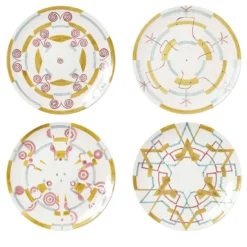 Set di 4 piatti piani Gymmetria #1