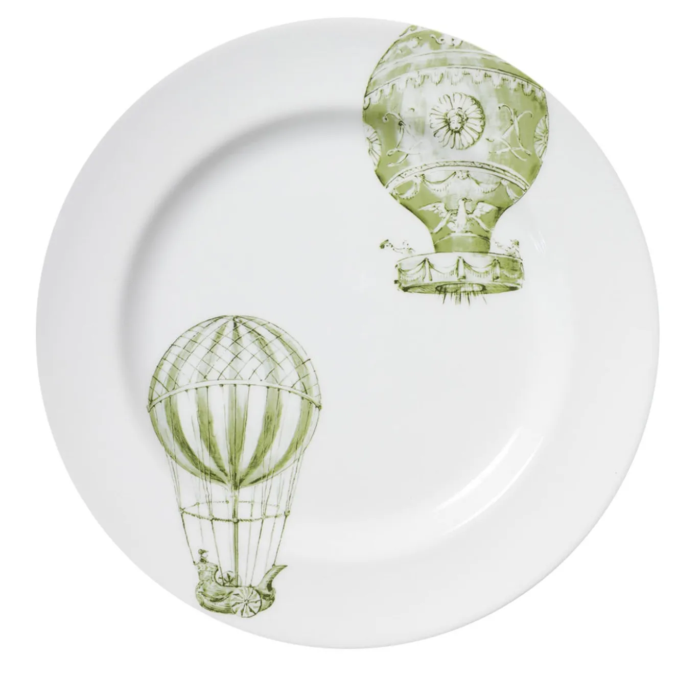 Set di 4 Piatti Piani Mongolfiere
