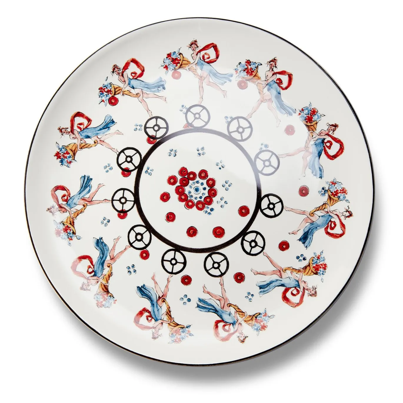 Set di 4 Piatti Piani Play in Ceramica - Story #1