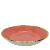 Set di 6 piatti risotto Preta Oro rosa polveroso oro 30 cm