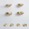 Set di 4 pomelli per porte in ottone Impronta #1 di Nicole Valenti