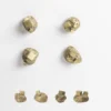 Set di 4 pomelli per porte in ottone Pietra #4 di Nicole Valenti