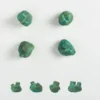 Set di 4 pomelli per porte verdi Pietra #3 di Nicole Valenti
