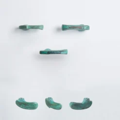 Set di 4 pomelli verdi per porte Inca #3 di Nicole Valenti