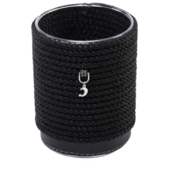 Set di 2 portaposate alti neri