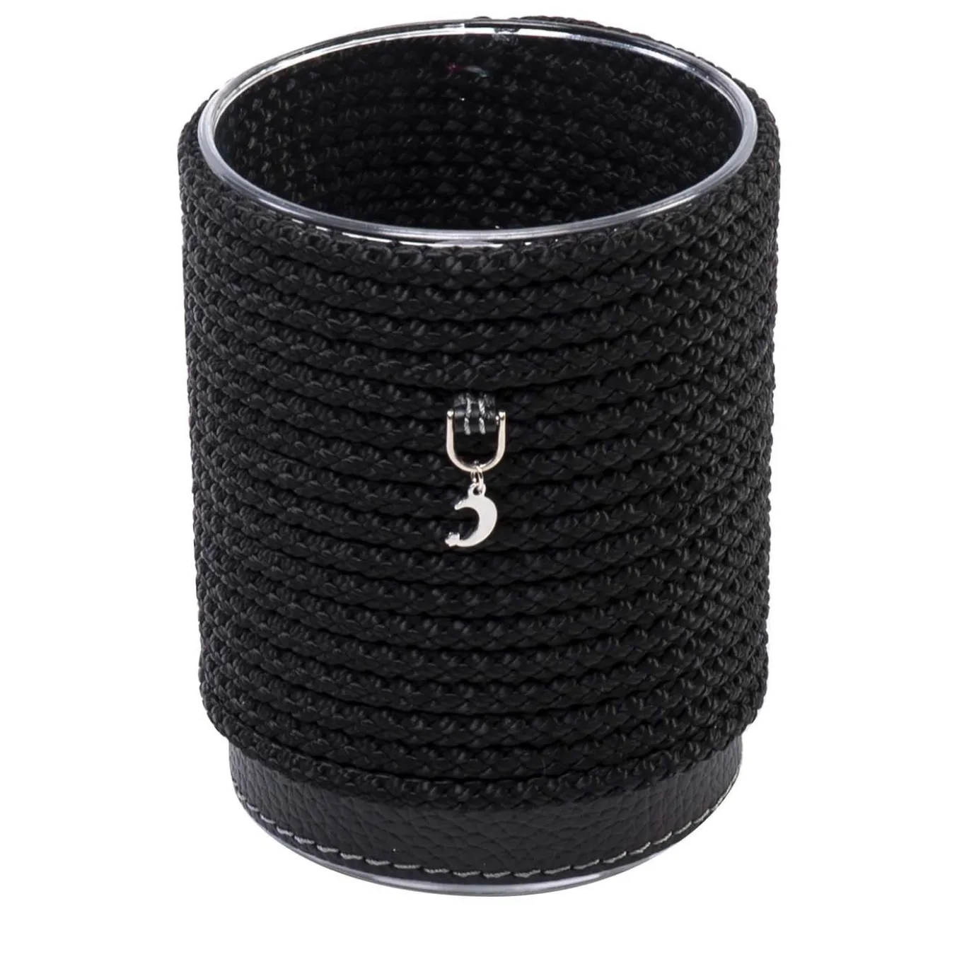 Set di 2 portaposate alti neri