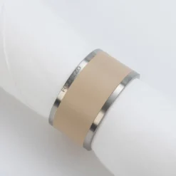 Set di 2 porta tovaglioli Madeleine Cappuccino Beige