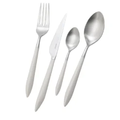 Set di posate Ares 24 pezzi in bianco con scatola