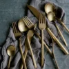 Set di posate da 5 pezzi Due Ice Oro
