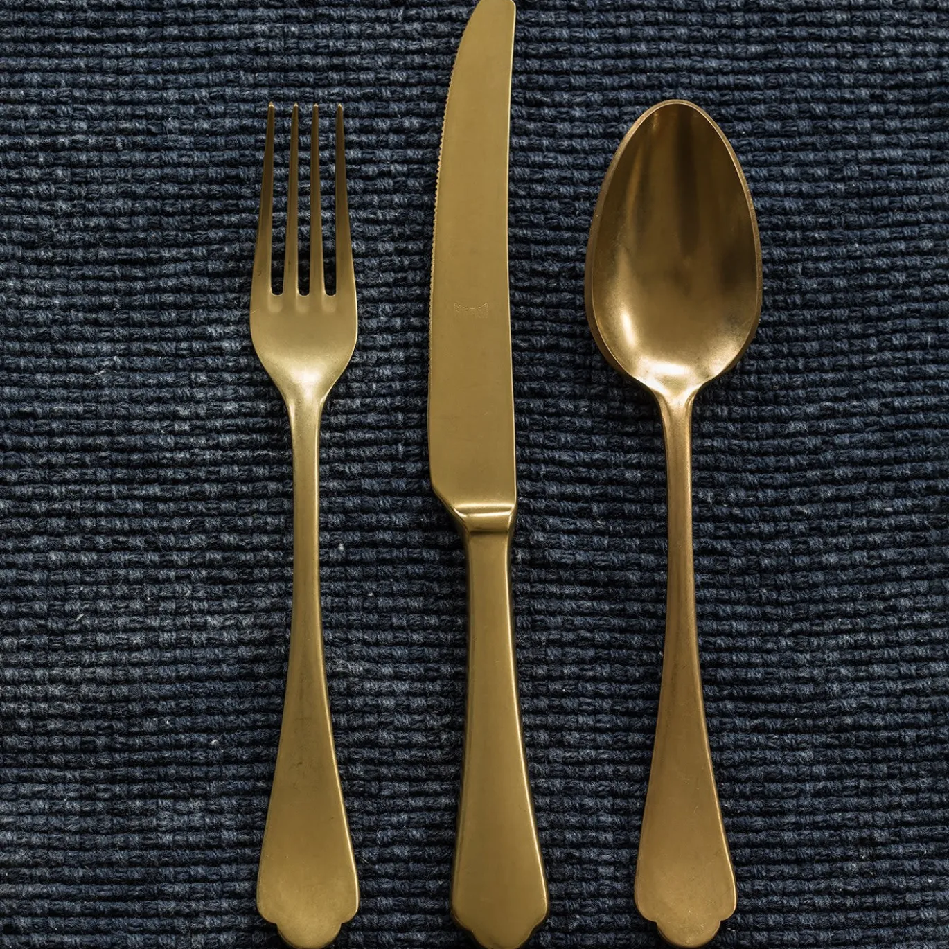Set di Posate Dolcevita Vintage Oro 5 Pezzi in Acciaio Inossidabile